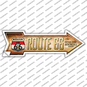 Route 66 Missouri Flag Wholesale Novelty Arrow Sticker Decal