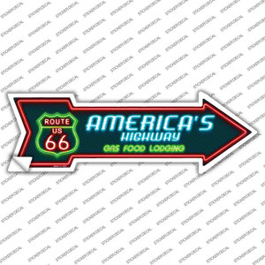 Route 66 Lodging Wholesale Novelty Arrow Sticker Decal