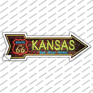 Kansas Neon Wholesale Novelty Arrow Sticker Decal