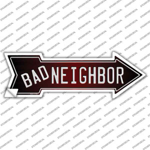 Bad Neighbor Wholesale Novelty Arrow Sticker Decal