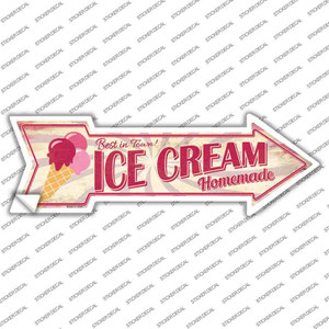 Homemade Ice Cream Wholesale Novelty Arrow Sticker Decal