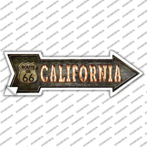 California Route 66 Bulb Letters Wholesale Novelty Arrow Sticker Decal