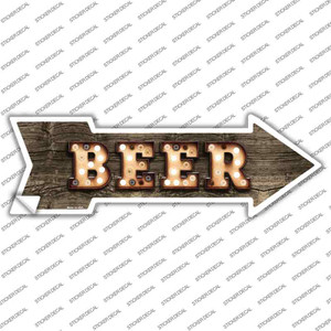 Beer Bulb Letters Wholesale Novelty Arrow Sticker Decal