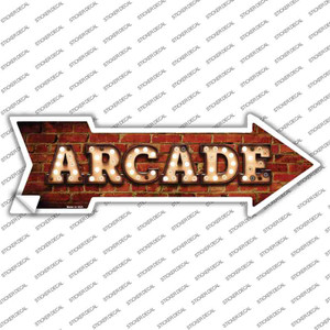 Arcade Bulb Letters Wholesale Novelty Arrow Sticker Decal