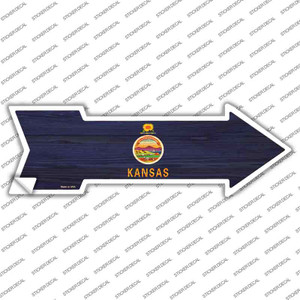 Kansas State Flag Wholesale Novelty Arrow Sticker Decal