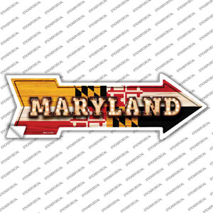 Maryland Bulb Lettering Wholesale Novelty Arrow Sticker Decal