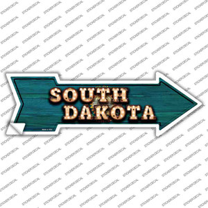 South Dakota Bulb Lettering Wholesale Novelty Arrow Sticker Decal