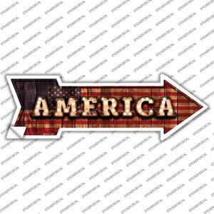 America Bulb Lettering Wholesale Novelty Arrow Sticker Decal