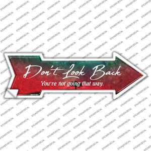 Dont Look Back Wholesale Novelty Arrow Sticker Decal