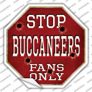 Buccaneers Fans Only Wholesale Novelty Octagon Sticker Decal