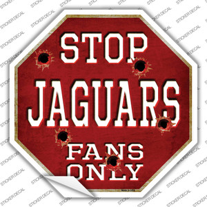Jaguars Fans Only Wholesale Novelty Octagon Sticker Decal