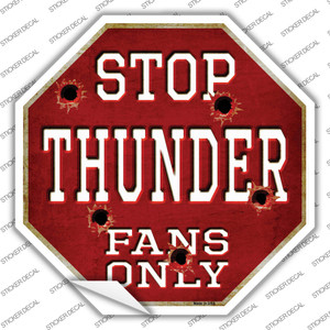 Thunder Fans Only Wholesale Novelty Octagon Sticker Decal