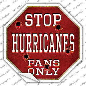 Hurricanes Fans Only Wholesale Novelty Octagon Sticker Decal