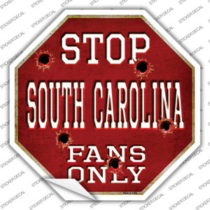 South Carolina Fans Only Wholesale Novelty Octagon Sticker Decal