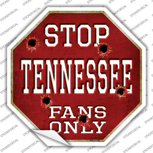 Tennessee Fans Only Wholesale Novelty Octagon Sticker Decal