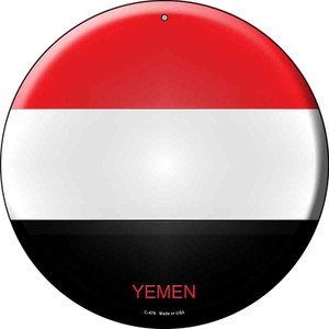 Yemen Country Wholesale Novelty Metal Circular Sign