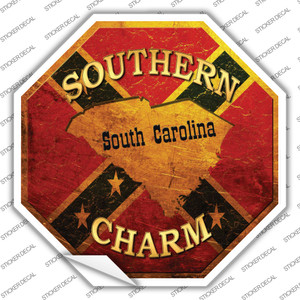 Southern Charm South Carolina Wholesale Novelty Octagon Sticker Decal