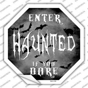 Haunted Wholesale Novelty Octagon Sticker Decal