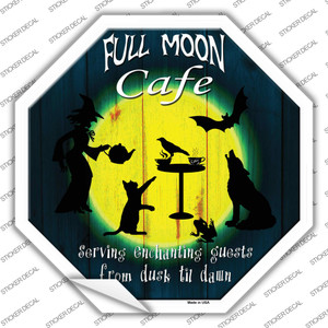 Full Moon Cafe Wholesale Novelty Octagon Sticker Decal