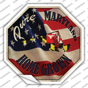 Maryland Home Grown Wholesale Novelty Octagon Sticker Decal