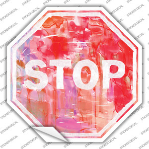 Stop Wholesale Novelty Octagon Sticker Decal Novelty Metal Stop Sign