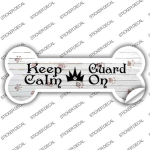 Keep Calm Guard On Wholesale Novelty Bone Sticker Decal