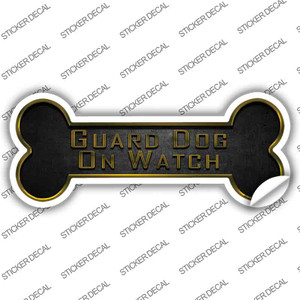 Guard Dog on Watch Wholesale Novelty Bone Sticker Decal