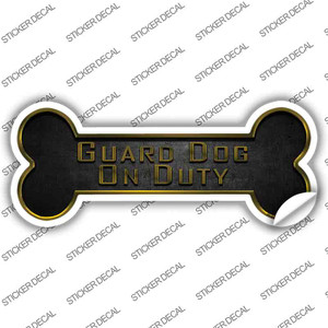 Guard Dog on Duty Wholesale Novelty Bone Sticker Decal