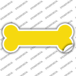 Yellow Solid Wholesale Novelty Bone Sticker Decal