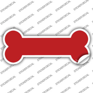 Red Solid Wholesale Novelty Bone Sticker Decal