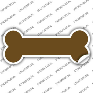 Brown Solid Wholesale Novelty Bone Sticker Decal