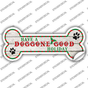 Doggone Good Holiday Wholesale Novelty Bone Sticker Decal