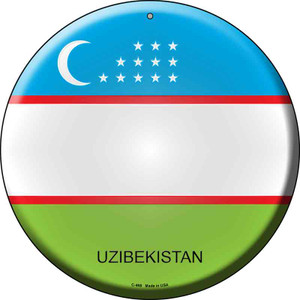 Uzibekistan Country Country Wholesale Novelty Metal Circular Sign