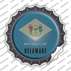 Delaware State Flag Wholesale Novelty Bottle Cap Sticker Decal