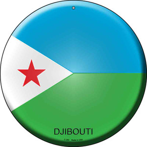 Djibouti Country Wholesale Novelty Metal Circular Sign