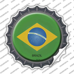 Brazil Country Wholesale Novelty Bottle Cap Sticker Decal