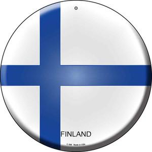 Finland Country Wholesale Novelty Metal Circular Sign