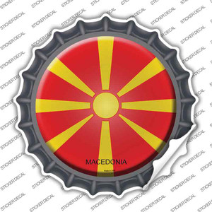 Macedonia Country Wholesale Novelty Bottle Cap Sticker Decal