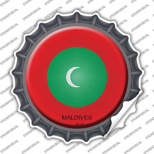 Maldives Country Wholesale Novelty Bottle Cap Sticker Decal