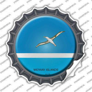 Midway Islands Country Wholesale Novelty Bottle Cap Sticker Decal