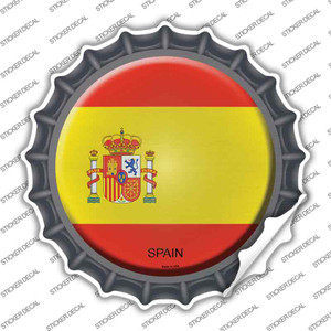 Spain Country Wholesale Novelty Bottle Cap Sticker Decal