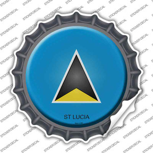 St Lucia Country Wholesale Novelty Bottle Cap Sticker Decal