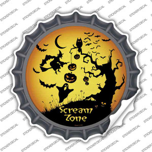 Scream Zone Wholesale Novelty Bottle Cap Sticker Decal