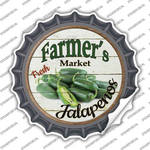 Farmers Market Jalapenos Wholesale Novelty Bottle Cap Sticker Decal