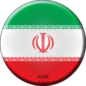 Iran Country Wholesale Novelty Metal Circular Sign