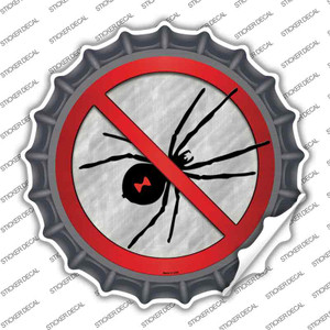 No Spiders Wholesale Novelty Bottle Cap Sticker Decal