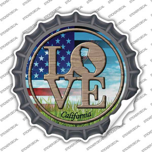 Love California Wholesale Novelty Bottle Cap Sticker Decal