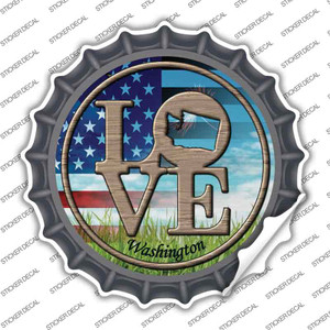 Love Washington Wholesale Novelty Bottle Cap Sticker Decal