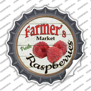 Farmers Market Raspberries Wholesale Novelty Bottle Cap Sticker Decal