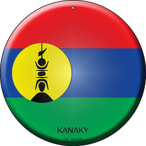 Kanaky Country Wholesale Novelty Metal Circular Sign